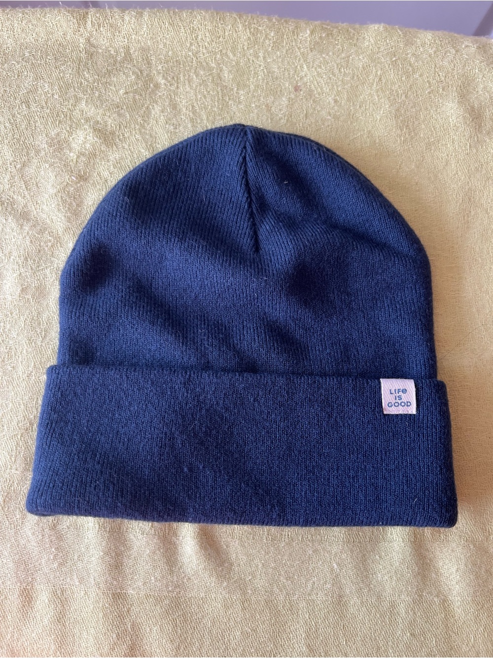 Life is Good Navy Blue Beanie